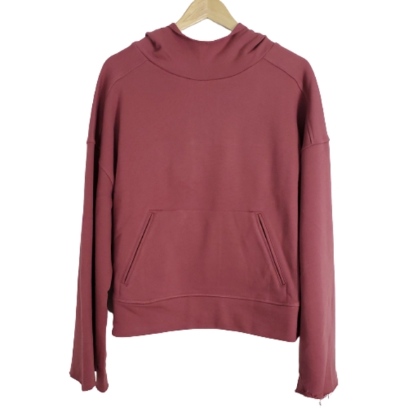 ALO YOGA ROSEWOOD HOODED LOW KEY SWEATSHIRT - Picture 8 of 13